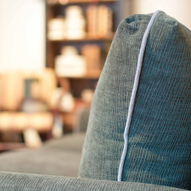 Danforth sofa, back cushion detail