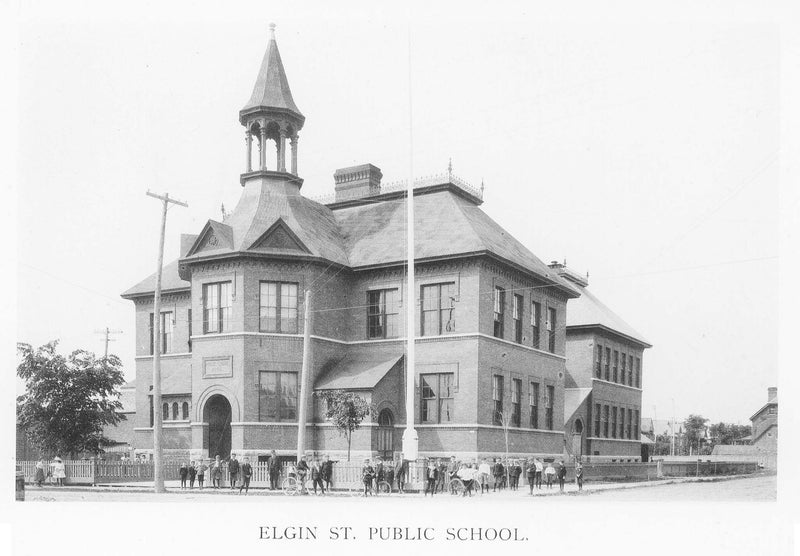 Vintage Ottawa Print: Elgin St. Public School