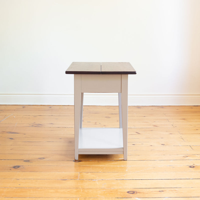 Eton Side Table in Grey/Antique Cherry