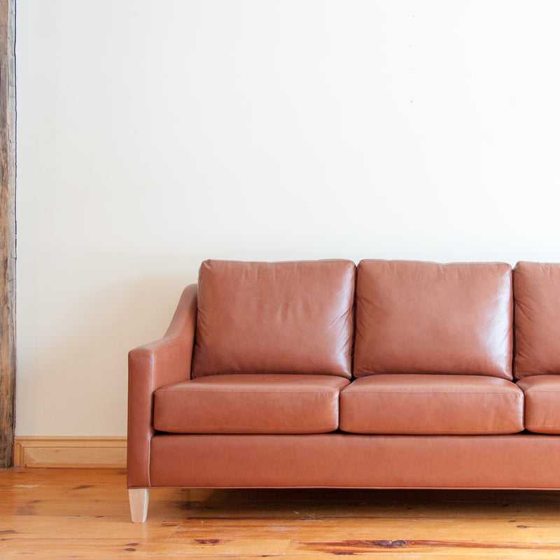 The Holden leather sofa in whisky