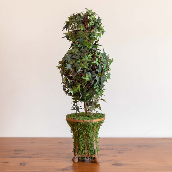 Double Vine Topiary in Iron Base