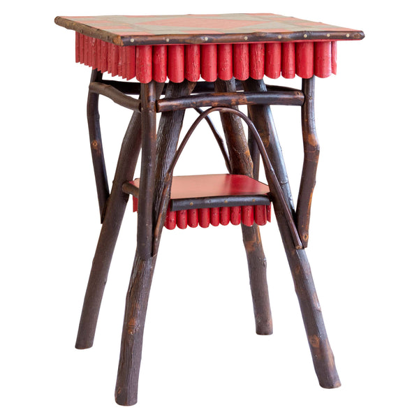 Levi Side Table in Red Linoleum