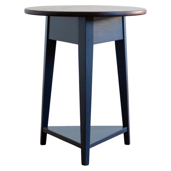 Louise Side Table in Hale Navy/Antique Cherry
