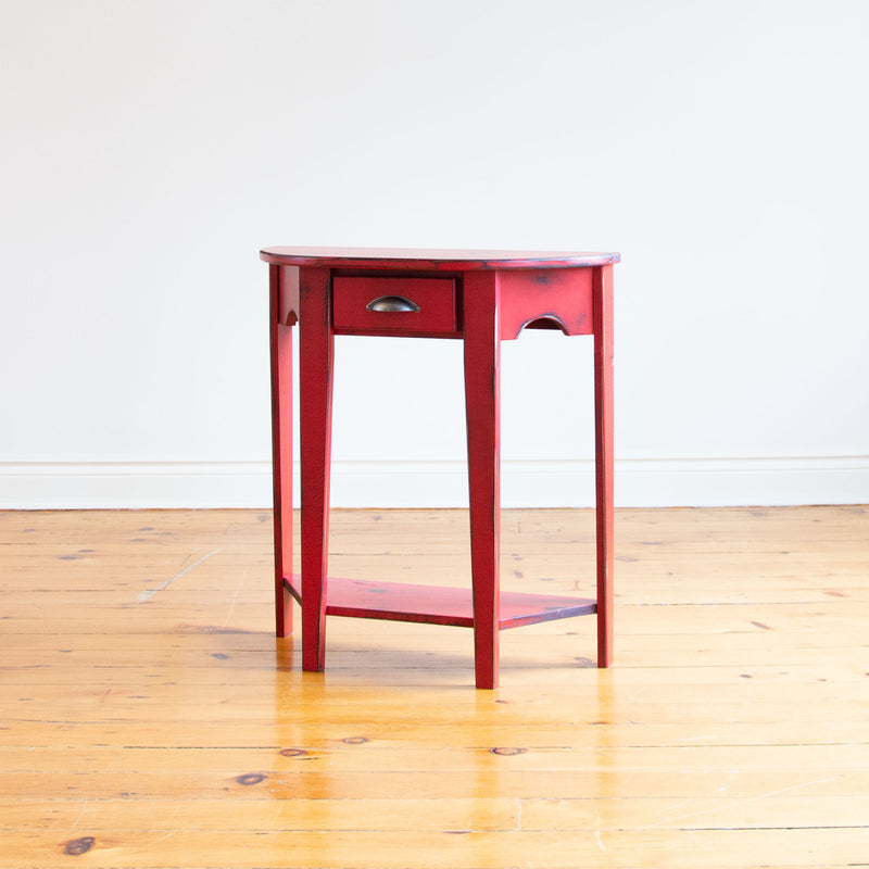 Moore Side Table in Vintage Red