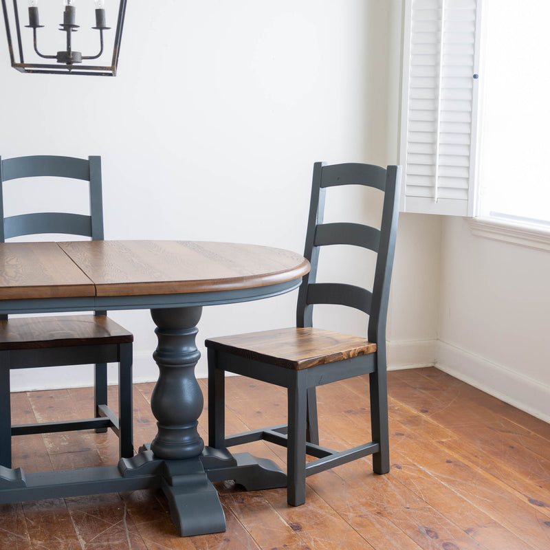 Six Piece Oak Dining Set in Down Pipe/Provincial