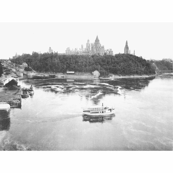 Vintage Ottawa Print: Parliament Building From Nepean Point