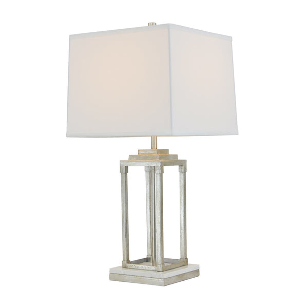 Pillar Table Lamp - Silver