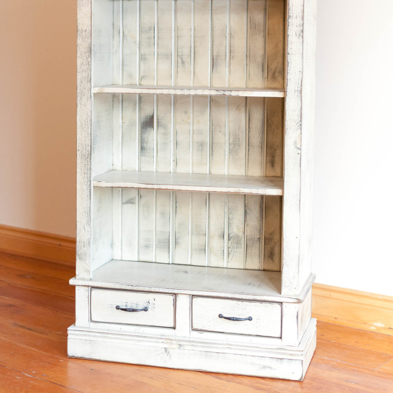 Ptarmigan Bookcase in Vintage White/Black