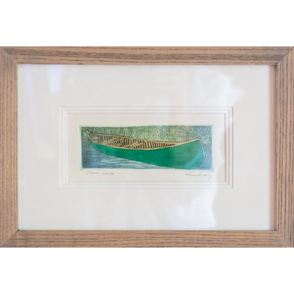 Shafley Green Canoe Print