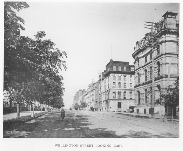Vintage Ottawa Print: Wellington Street Looking East