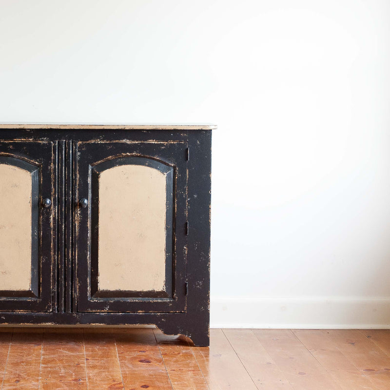 West Hall Chest in Black/Husk
