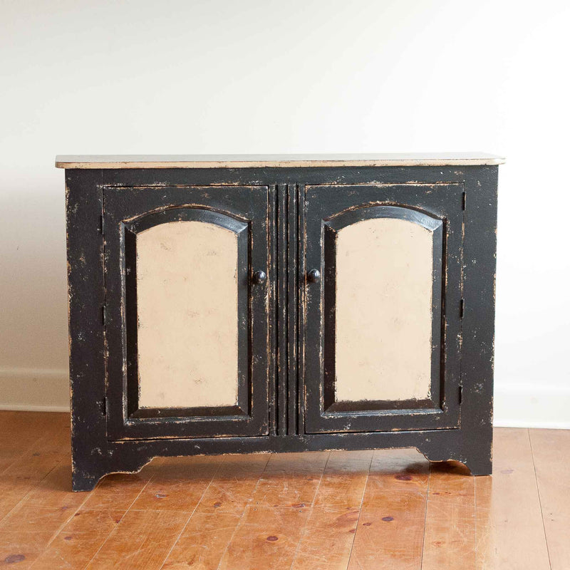 West Hall Chest in Black/Husk