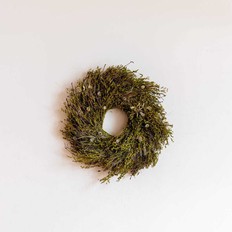 Willow Lime Grass Wreath