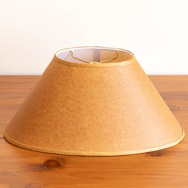 16" Oval Lamp Shade - Woven Gold Trim