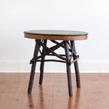 Brenda Oval Side Table in Old Green