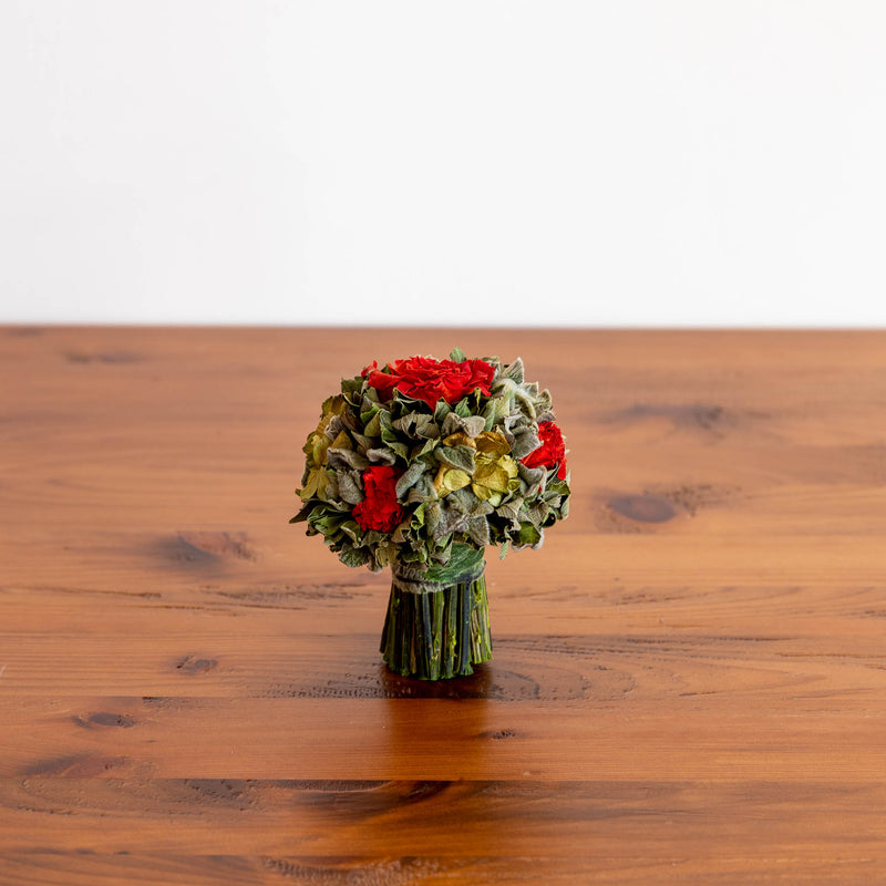Dried Rose Bouquet - Red