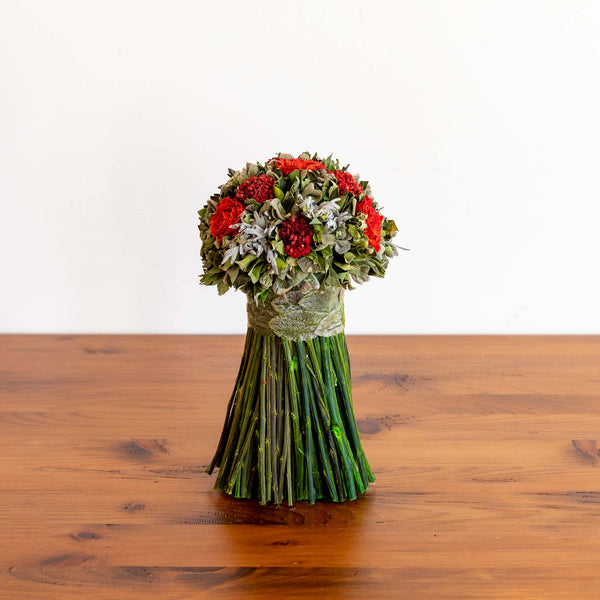 Dried Rose Bouquet - Red